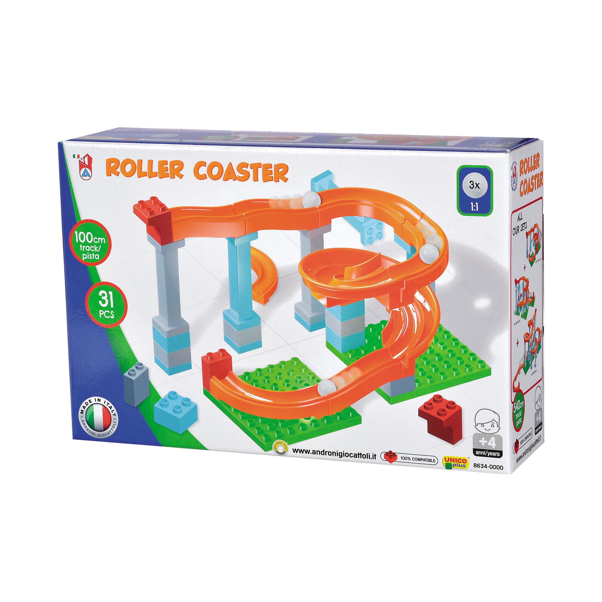 Set de constructie Androni - Marble race, 31 piese