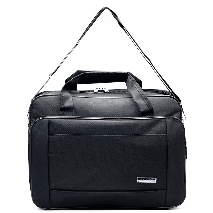 Férfi női laptop táska, válltáska,15.6", Munka, üzlet, iroda, Fekete (6311)