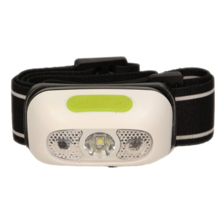 Lampa frontala LED, Reincarcabila, Virone, Negru