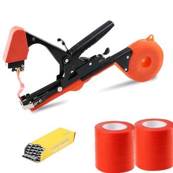 Aparat Legat Vita De Vie Legume Pomi Fructiferi, 10 benzi rosii, 10.000 capse, arc + lama rezerva, Model nou Portocaliu Aparat Legat Vita De Vie Legume Pomi Fructiferi, 10 benzi rosii, 10.000 capse, arc + lama rezerva, Model nou Portocaliu