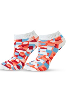 Sosete dama Agiva Happy Foottopia, Bambus, Imprimeu figuri geometrice, Multicolor, 39-42, Alb rosu Sosete dama Agiva Happy Foottopia, Bambus, Imprimeu figuri geometrice, Multicolor, 39-42, Alb rosu