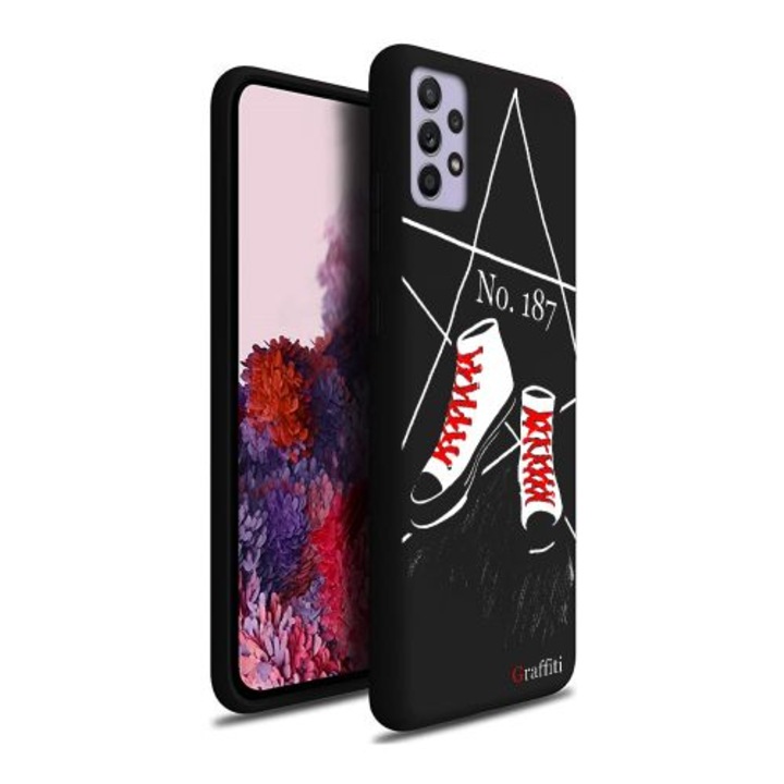 Калъф за телефон Samsung Galaxy A72 / A72 5G - силиконов кейс Graffiti No.187 шарка