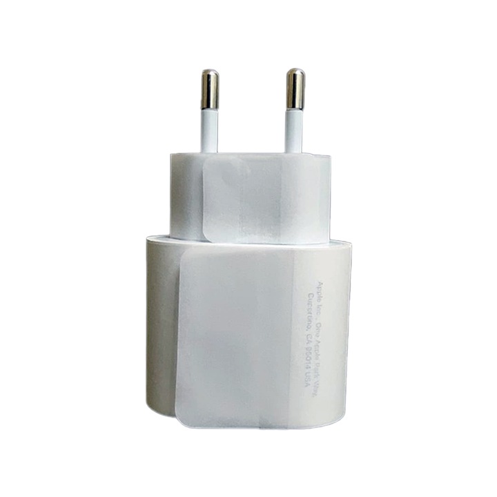 Адаптер за зареждане Serial Mark USB-C 20W за Apple iPhone 12 Pro Max / 12 Pro / 12/12 Mini / 11 Pro Max, Бял