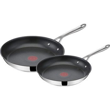 Set 2 piese Tefal Jamie Oliver Cook's Direct, compatibil inductie, inox, Arginitu Set 2 piese Tefal Jamie Oliver Cook's Direct, compatibil inductie, inox, Arginitu