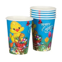 set 6 pahare de unica folosinta din carton cu model flori de primavara oua vopsite si mesaj paste fericit 270 ml multicolor imagen 6_0_
0