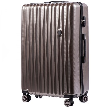 Troler Cabina, Wings, PC 5223 - 55 cm, 4 Roti Duble, Cifru TSA, Policarbonat, Bronze Troler Cabina, Wings, PC 5223 - 55 cm, 4 Roti Duble, Cifru TSA, Policarbonat, Bronze