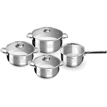 Set oale cu capac, inox, 7 piese, Perfect Home Diamond Set oale cu capac, inox, 7 piese, Perfect Home Diamond