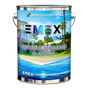 Vopsea Clorcauciuc de Piscina “Emex Swim”, Alb, Bidon 23 Kg Vopsea Clorcauciuc de Piscina “Emex Swim”, Alb, Bidon 23 Kg