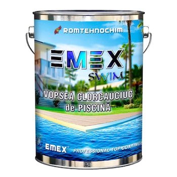 Vopsea Clorcauciuc de Piscina “Emex Swim”, Negru, Bidon 5 Kg Vopsea Clorcauciuc de Piscina “Emex Swim”, Negru, Bidon 5 Kg