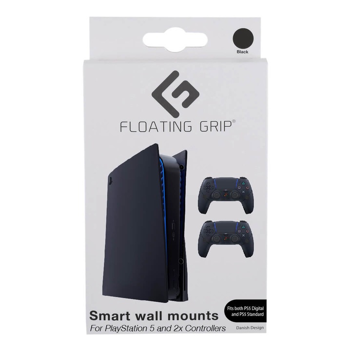 OEM Floating Grip fali tartó, PS5 Bundle konzolhoz, fekete