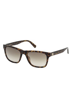 Guess, Ochelari de soare patrati, Maro inchis tortoise, 55-18-145 Standard Guess, Ochelari de soare patrati, Maro inchis tortoise, 55-18-145 Standard
