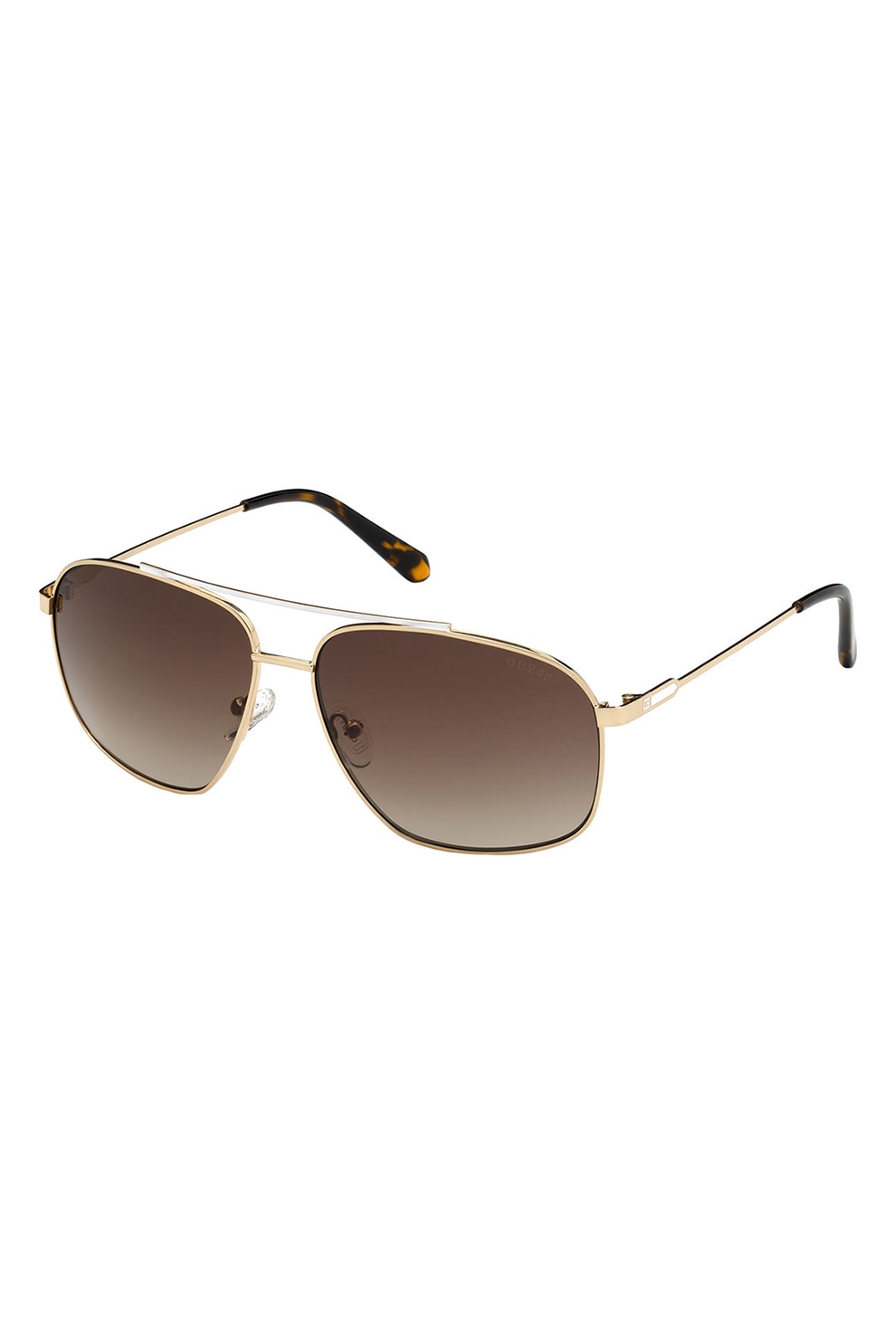 Guess, Ochelari de soare pilot, Auriu, 61-14-145 Standard