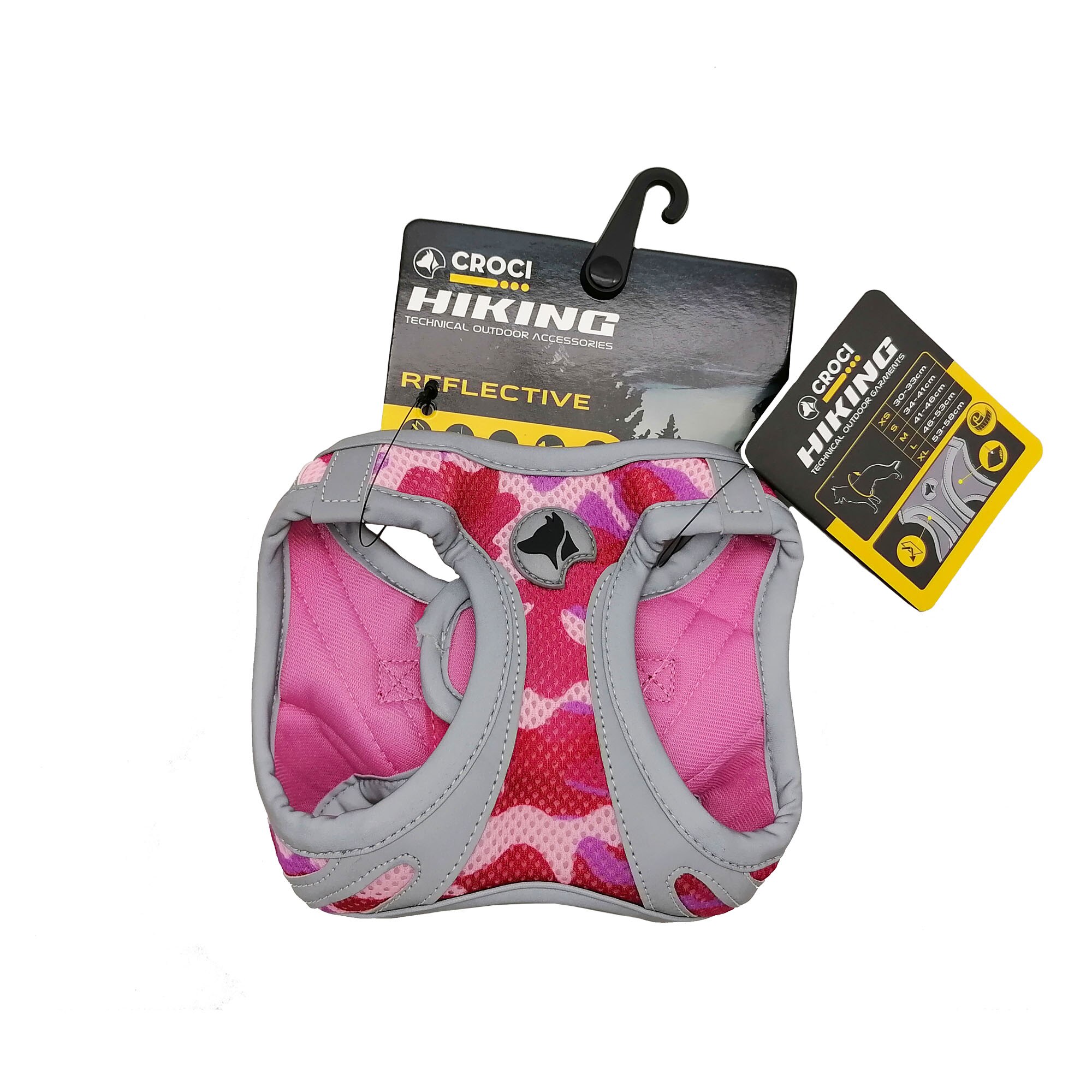 Ham pentru caine, Croci, Hiking, model camuflaj, roz, XS, c5081549