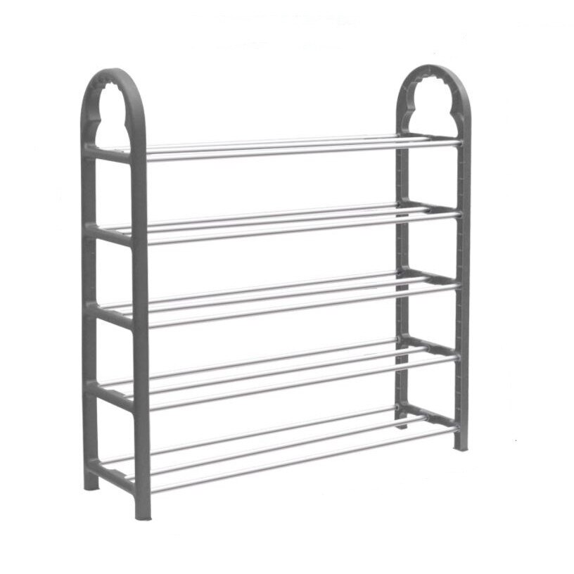 Suport pantofi cu 5 rafturi pliabil, 63x19x67 cm