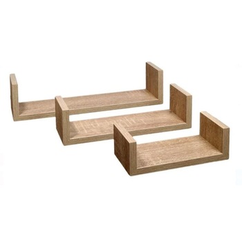 Set 3 rafturi din MDF bardolino, 3 kg max Set 3 rafturi din MDF bardolino, 3 kg max