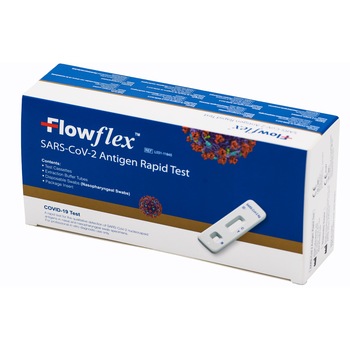 Set 5 Teste rapide COVID-19 Antigen, Flowflex, Acon Labs USA, pentru uz profesional Set 5 Teste rapide COVID-19 Antigen, Flowflex, Acon Labs USA, pentru uz profesional