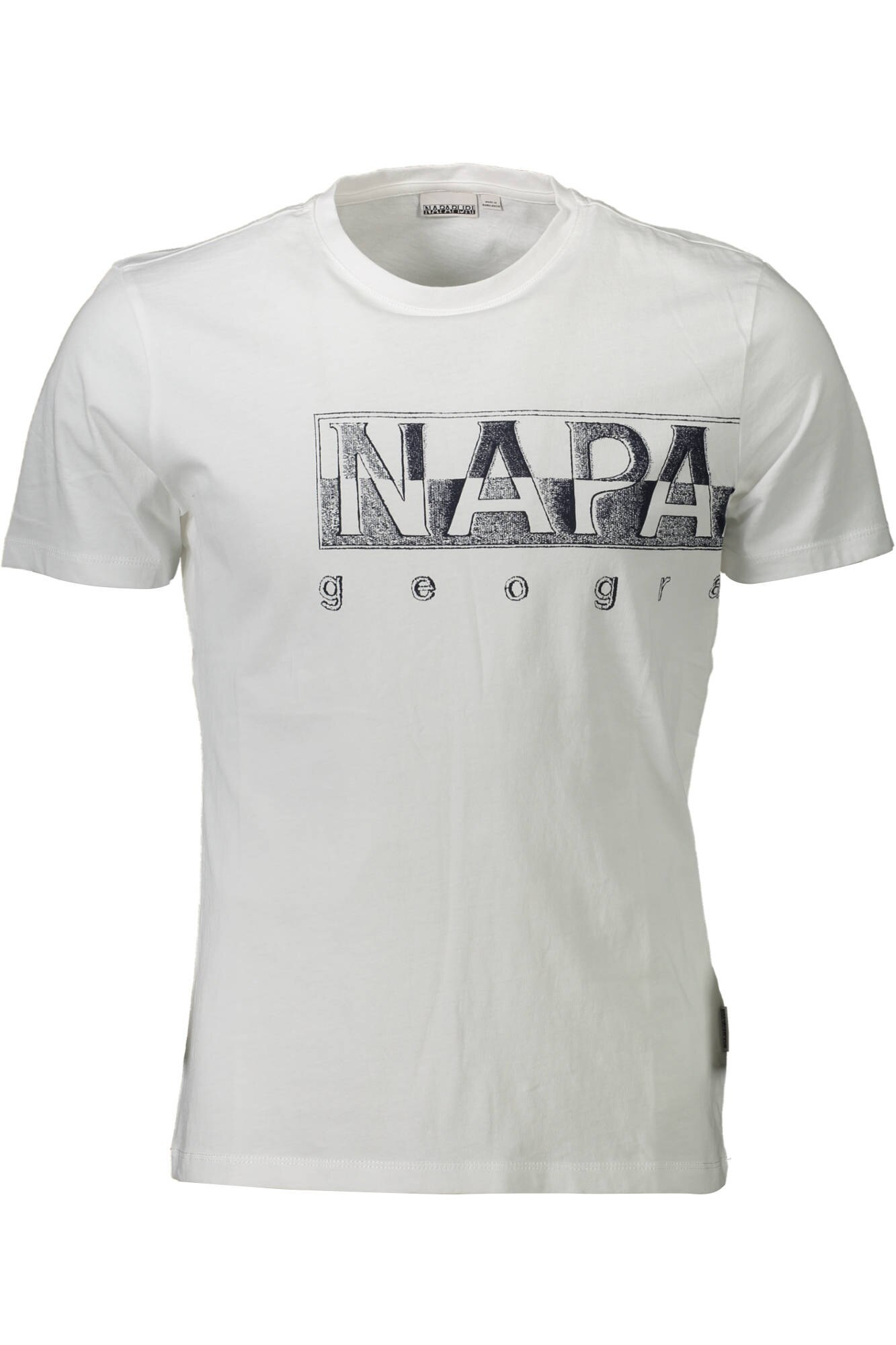 Tricou, Napapijri, logo, alb, Alb