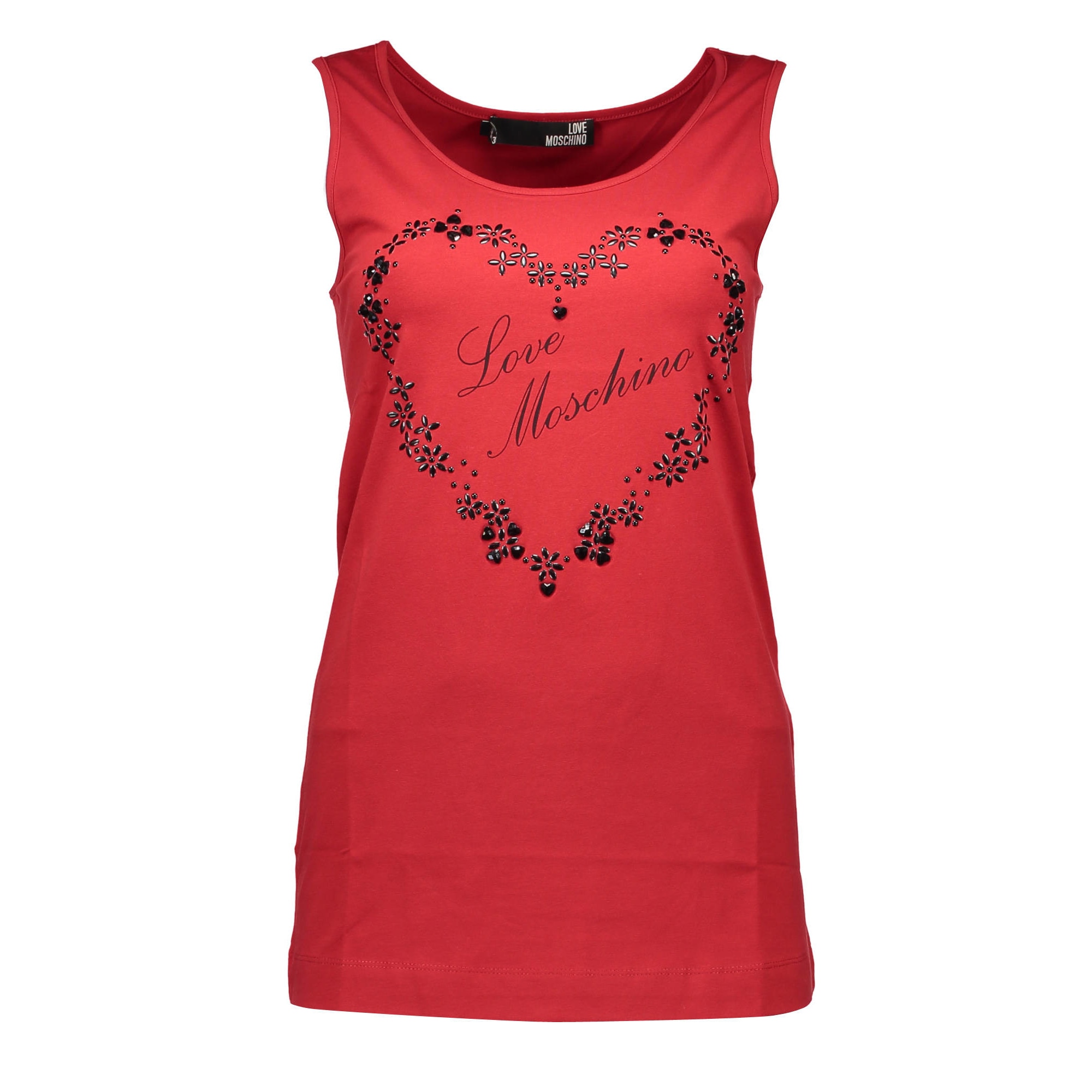 Maiou, Love Moschino, rosu, inima flori, Rosu