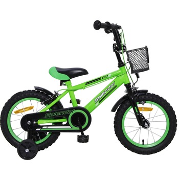 Bicicleta pentru copii, 12“, Splendor SPL12V pentru copii cu varsta intre 2-4 ani,roti ajutatoare, aparatoare , cosulet pentru jucarii support, SPL12V (verde) Bicicleta pentru copii, 12“, Splendor SPL12V pentru copii cu varsta intre 2-4 ani,roti ajutatoare, aparatoare , cosulet pentru jucarii support, SPL12V (verde)