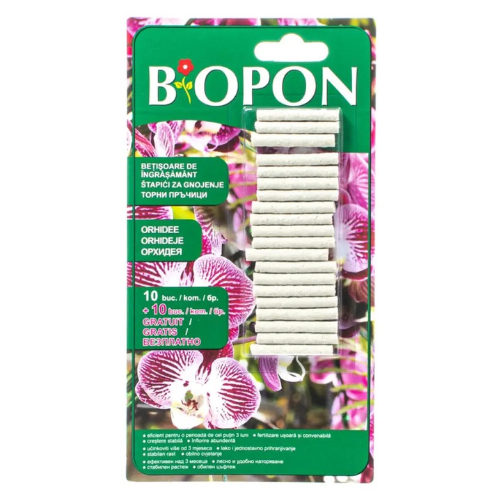 Ingrasamant Orhidee Sticks 20 buc Biopon