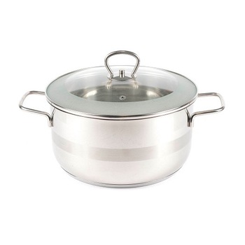 Cratita Banquet inox cu capac sticla 4 l Cratita Banquet inox cu capac sticla 4 l