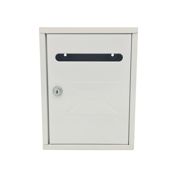 Cutie Postala Metalica Bigshot H2805, 260x200x75 mm, cu Fanta, Inchidere Cheie, Alb Cutie Postala Metalica Bigshot H2805, 260x200x75 mm, cu Fanta, Inchidere Cheie, Alb