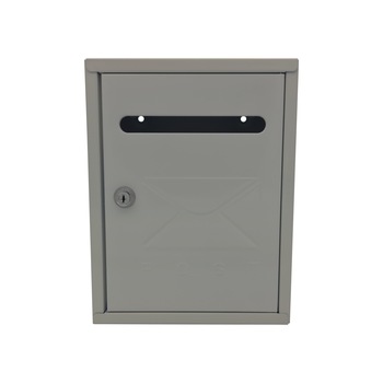 Cutie Postala Metalica Bigshot H2805, 260x200x75 mm, cu Fanta, Inchidere Cheie, Gri Cutie Postala Metalica Bigshot H2805, 260x200x75 mm, cu Fanta, Inchidere Cheie, Gri