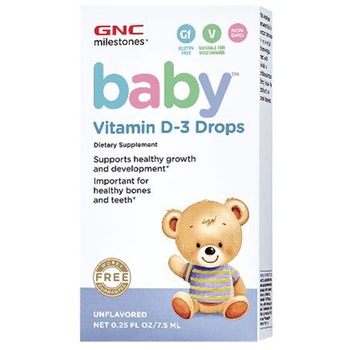 Vitamina D-3 picaturi, Milestones Baby, 7.5 ml Vitamina D-3 picaturi, Milestones Baby, 7.5 ml