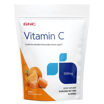 Vitamina C 500 mg masticabila, GNC, - 60 Caramele Vitamina C 500 mg masticabila, GNC, - 60 Caramele