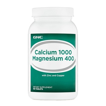 GNC Calciu 1000 Magneziu 400 - 180 Tablete GNC Calciu 1000 Magneziu 400 - 180 Tablete