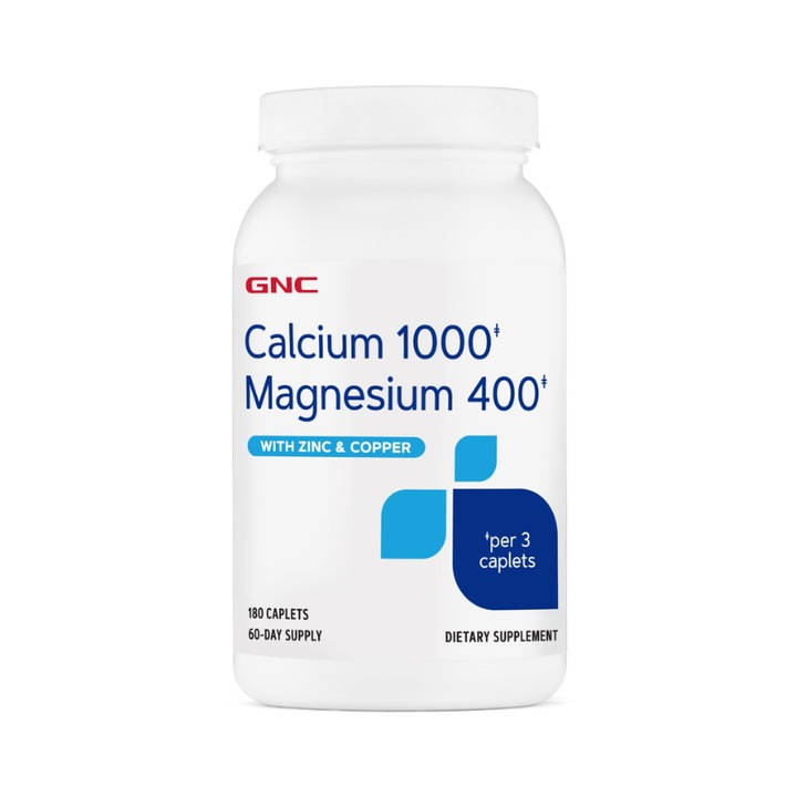 GNC Calciu 1000 Magneziu 400 - 180 Tablete