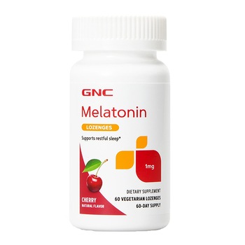 GNC Melatonin 1 mg, cu Aroma de Cirese, 60 tablete GNC Melatonin 1 mg, cu Aroma de Cirese, 60 tablete