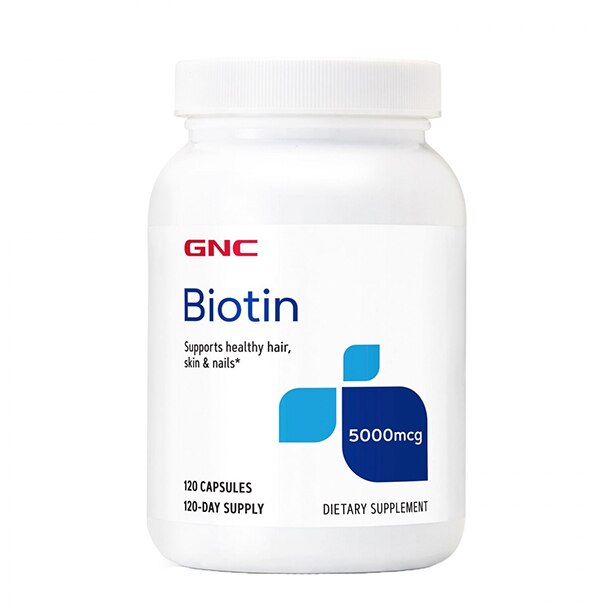 Biotin 5000 mcg, GNC, 120 capsule