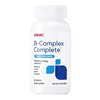 GNC B-Complex Complete™, Complex de Vitamine B, 60 tablete GNC B-Complex Complete™, Complex de Vitamine B, 60 tablete
