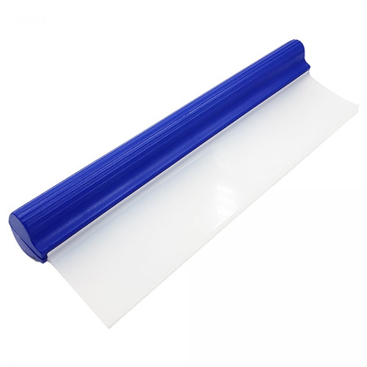 Szilikonos vízlehúzó, víztoló 30 cm széles (T profilú pengerész) kék