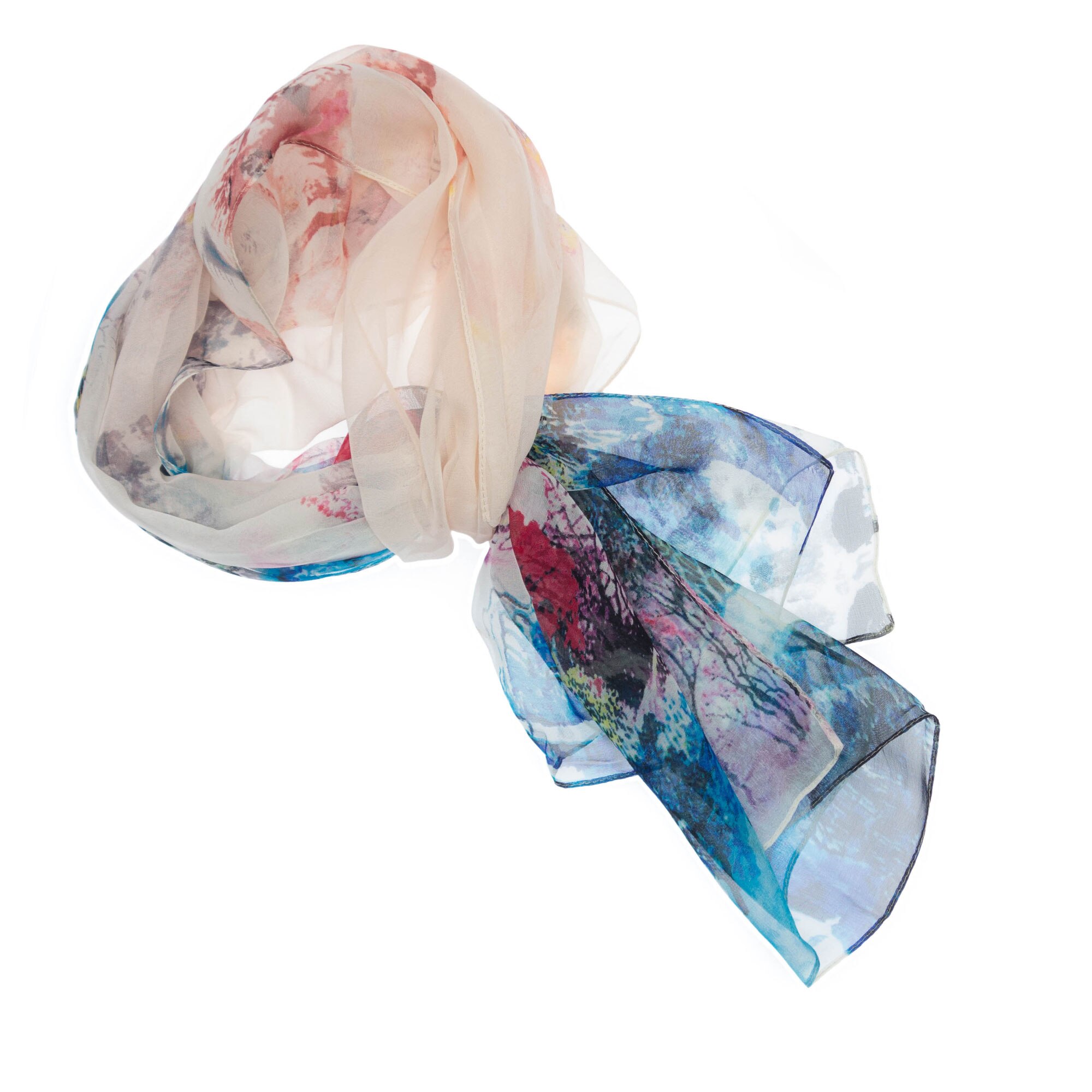 Esarfa de dama, Buticcochet, cu imprimeu natura, multicolor - ES643