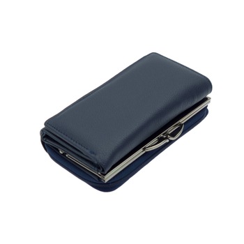 Portofel dama, Bleumarin, din piele naturala, TITA, 14 x 8 x 4 cm - PR347 Portofel dama, Bleumarin, din piele naturala, TITA, 14 x 8 x 4 cm - PR347