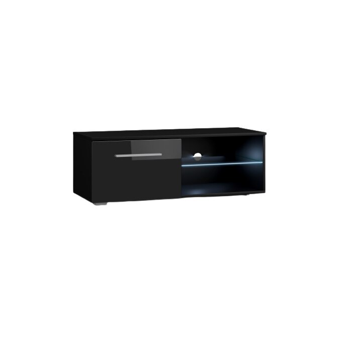 Comoda TV, Vivladi, Moon ,LED, Negru, 100X40X36 cm