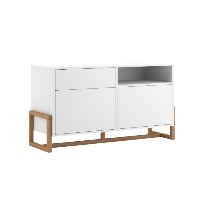 Comoda, Vivaldi, Oslo, 4 sertare, Alb, 119.2X42X64.7 cm