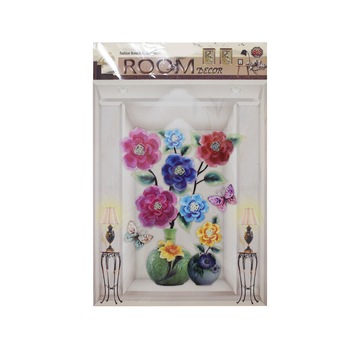 Sticker decorativ autocolant 8D, Naimeed D394-008, model Vaza cu Flori, 65 x 33 cm Sticker decorativ autocolant 8D, Naimeed D394-008, model Vaza cu Flori, 65 x 33 cm