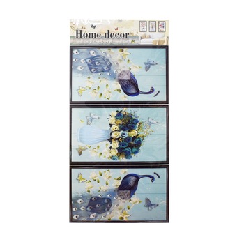 Set 3 stickere decorative autocolante 7D, Naimeed D395-010, model Vaza cu Flori 83 x 39 cm Set 3 stickere decorative autocolante 7D, Naimeed D395-010, model Vaza cu Flori 83 x 39 cm