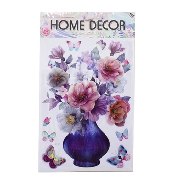 Sticker decorativ autocolant 8D, Naimeed D396-001, model Vaza cu Flori, 61 x 33 cm Sticker decorativ autocolant 8D, Naimeed D396-001, model Vaza cu Flori, 61 x 33 cm