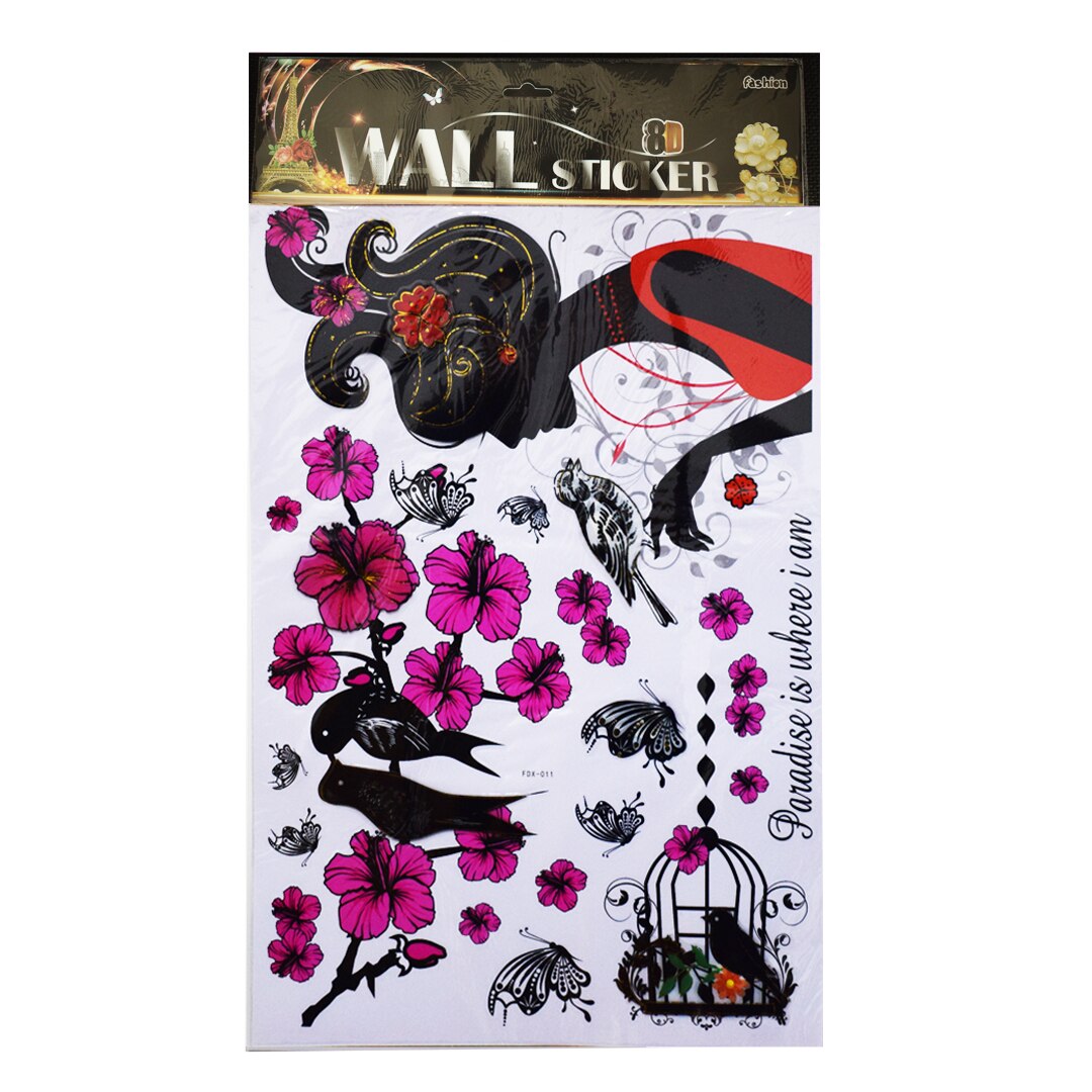 Sticker decorativ autocolant 8D, Naimeed D393-011, 62 x 37 cm