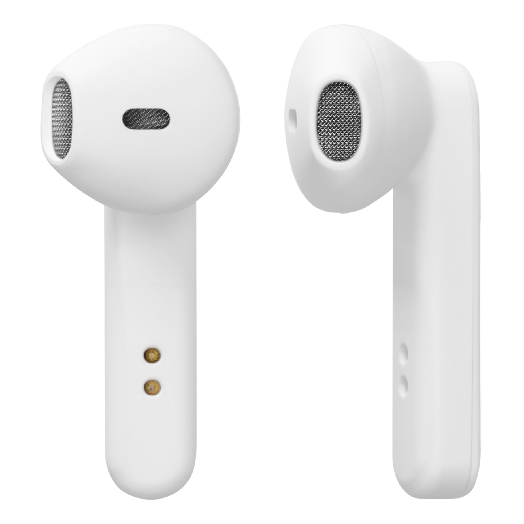 Casti stereo True Wireless STREETZ cu carcasa de incarcare, in ear, BT 5, alb mat