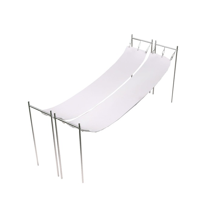 Беседка против слънце, SunShade, бяла, 0,75 м х 5 м