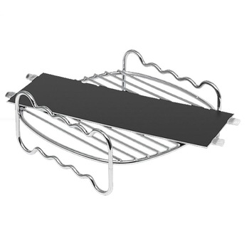 Set de accesorii pentru Philips Airfryer XXL, 1 accesoriu cu dublu strat, 1 accesoriu pentru produs divizat, 1 carte de retete, HD9950 / 00 Set de accesorii pentru Philips Airfryer XXL, 1 accesoriu cu dublu strat, 1 accesoriu pentru produs divizat, 1 carte de retete, HD9950 / 00