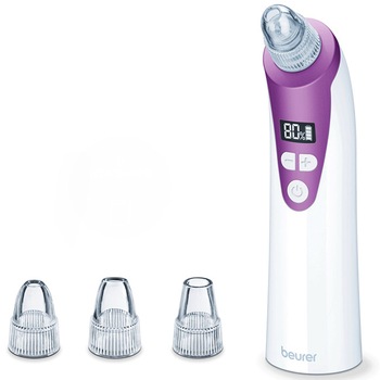 Aparat pentru curatarea porilor Beurer FC 40, Alb/Mov Aparat pentru curatarea porilor Beurer FC 40, Alb/Mov