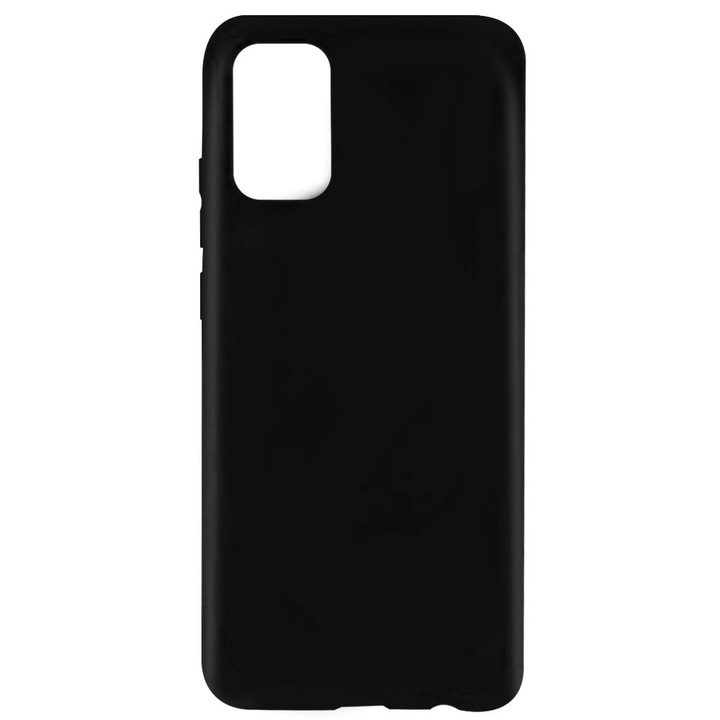 Husa de protectie Lemontti Silicon Silky pentru Samsung Galaxy A02s, Negru