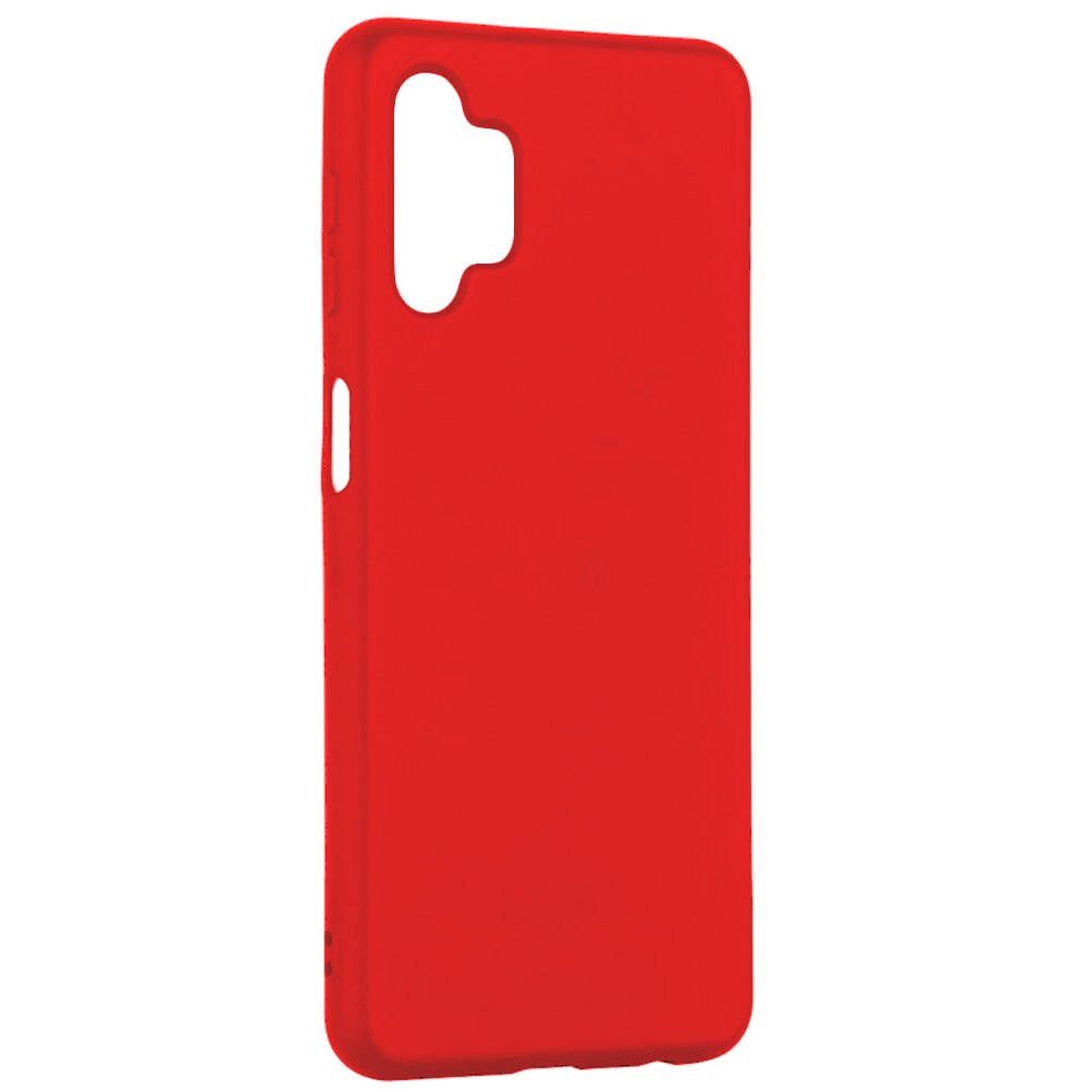 Husa de protectie Lemontti Silicon Silky pentru Samsung Galaxy A32 5G, Rosu