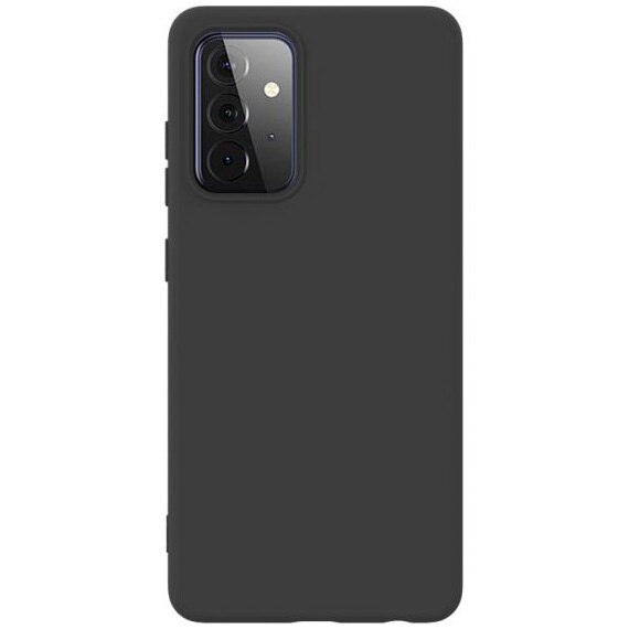 Husa de protectie Lemontti Silicon Soft Slim pentru Samsung Galaxy A72 5G, Black